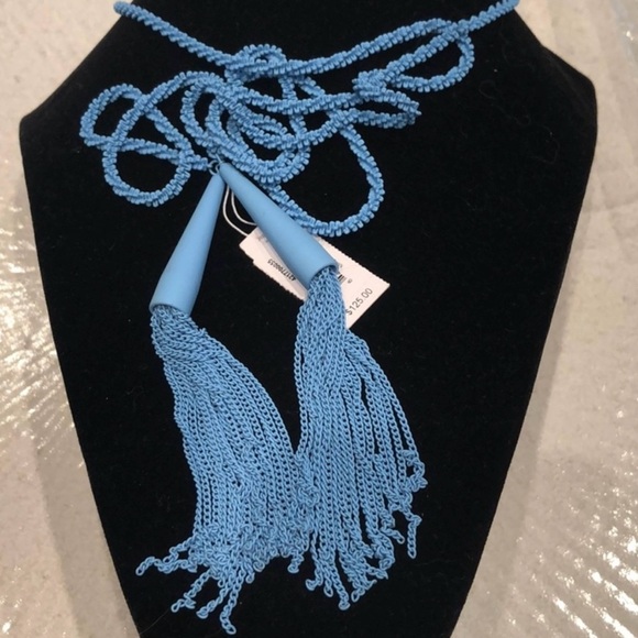 Kendra Scott Phara Tassel Necklace in Matte Periwinkle - Picture 7 of 7